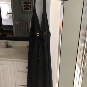 Ralph Lauren Black terry cloth coverup